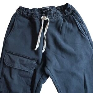 Reese Cooper If a Tree Falls Black Cargo Joggers w/Drawstring Waist Sz Small EUC
